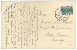 Wien 19, Hans Hübner's Schlosshotel Cobenzl, Terrasse gegen Kahlenberg