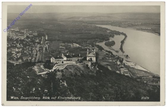 ak116850 Wien 19, Leopoldsberg, Blick auf Klosterneuburg