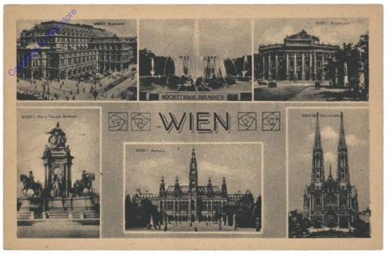 ak116928 Wien, Multiansicht