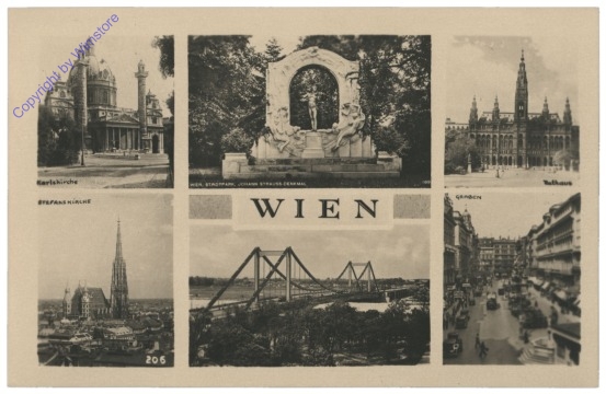 ak116930 Wien, Multiansicht