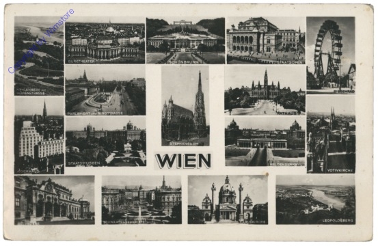 ak116937 Wien, Multiansicht