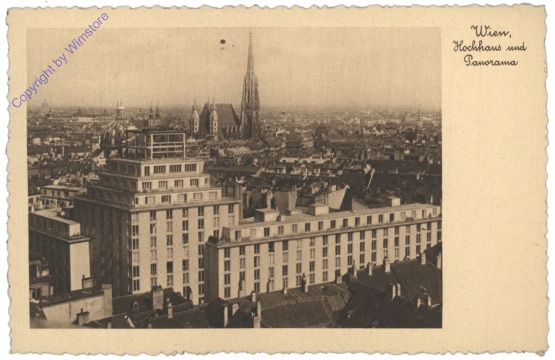 ak116951 Wien, Hochhaus und Panorama