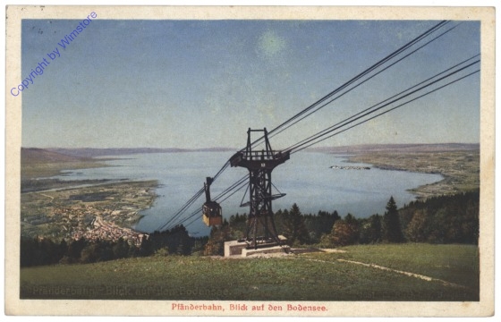 Bregenz, Pfänderbahn, Blick auf den Bodensee