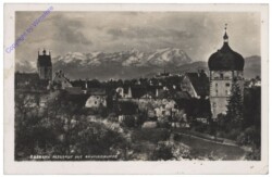 Bregenz, Altstadt mit Säntisgruppe