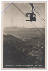 Bregenz, Pfänderbahn, im Hintergrund der Säntis