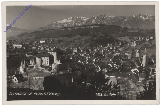 Feldkirch, mit Schweizerberge