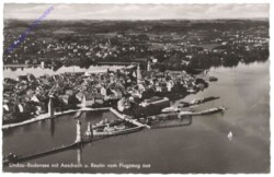 Lindau im Bodensee, mit Aeschach u. Reutin vom Flugzeug aus