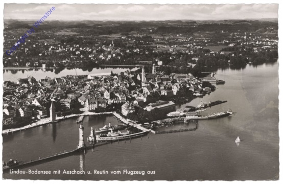 Lindau im Bodensee, mit Aeschach u. Reutin vom Flugzeug aus