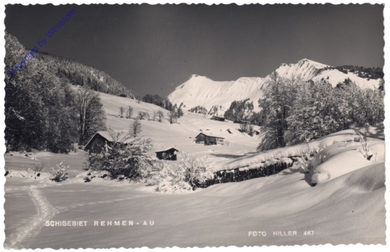 Au, Schigebiet Rehmen-Au