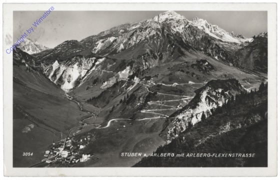 Stuben am Arlberg, mit Arlberg-Flexenstrasse