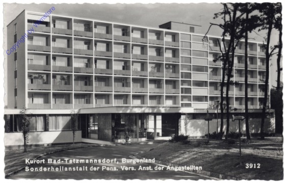 Bad Tatzmannsdorf, Sonderheilanstalt der Pens. Vers. Anst. der Angestellten