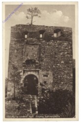 Landsee, Schloßruine, Eingang zum Hauptturm