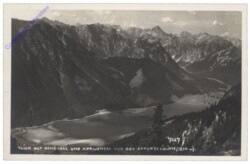 Achensee, Blick auf Achensee und Karwendelgruppe von der Erfurter Hütte
