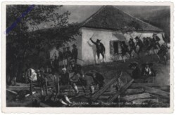 Innsbruck, Buchhütte, Josef Thalgutter mit den Meranern