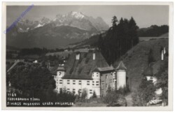 Fieberbrunn, Schloss Roenegg gegen Kaisergeb.