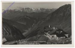 Vals, Gerarerhütte m. Valsertal, Oetztaler und Stubaier Alpen