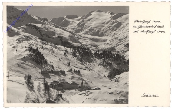 Gurgl, Ober-Gurgl das Gletscherdorf Tirols mit Schalfkogl