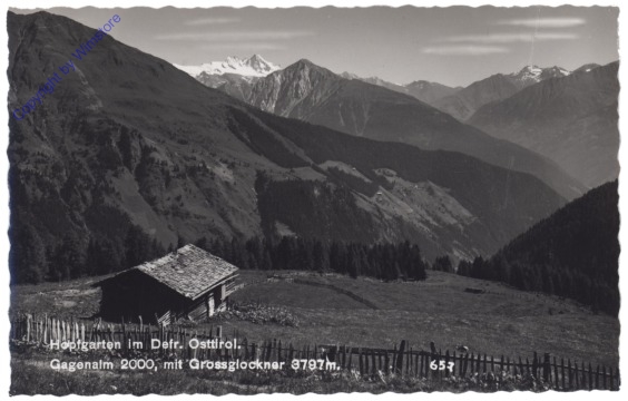 Hopfgarten, Gagenalm mit Großglockner