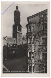 Innsbruck, Stadtturm mit altem Rathaus u. Hölbinghaus
