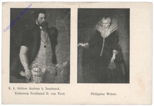 Innsbruck, Schloss Amras, Erzherzog Ferdinand II. von Tirol, Philippine Welser