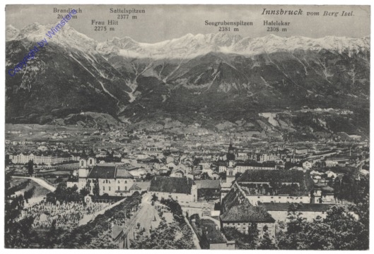 Innsbruck, vom Berg Isel aus