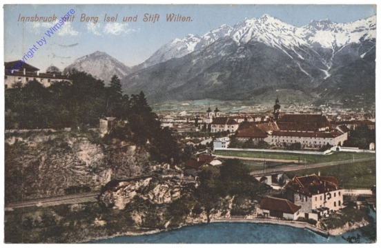 Innsbruck, mit Berg Isel und Stift Wilten