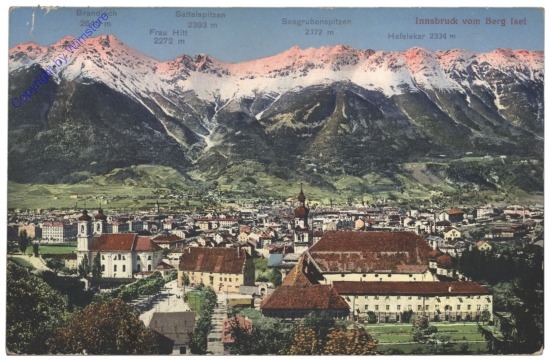 Innsbruck, vom Berg Isel