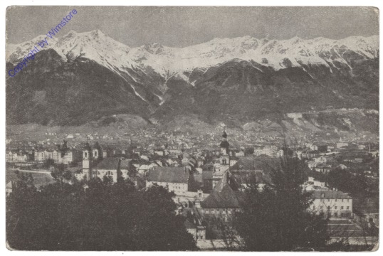 Innsbruck, vom Berg Isel gegen Nordkette