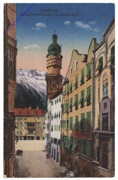 Innsbruck, Herzog Friedrich-Strasse mit goldnem Dachl