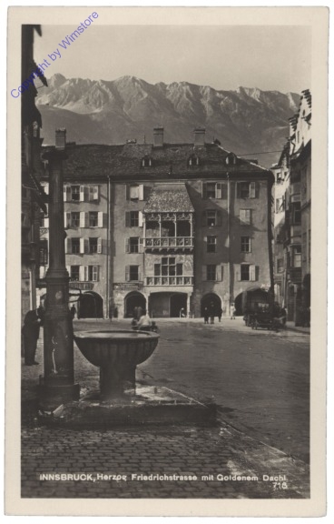 Innsbruck, Herzog Friedrichstrasse mit Goldenem Dachl