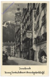 Innsbruck, Herzog Friedrichstrasse Mozartgedenktafel