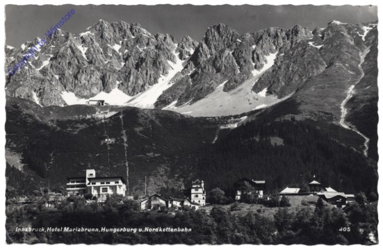 Innsbruck, Hotel Mariabrunn, Hungerburg u. Nordkettenbahn
