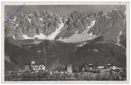 Innsbruck, Hotel Mariabrunn, Hungerburg u. Nordkettenbahn