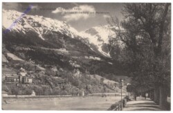 Innsbruck, Innpromenade mit Pension Kaiser, Weiherburg u. Mariabrunn