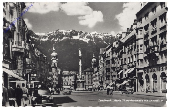 Innsbruck, Maria-Theresienstrasse mit Annasäule