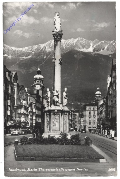 Innsbruck, Maria-Theresienstraße gegen Norden