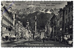 Innsbruck, Maria-Theresienstraße gegen die Nordkette