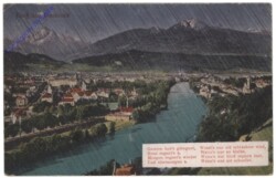 Innsbruck, Ortsansicht im Regen