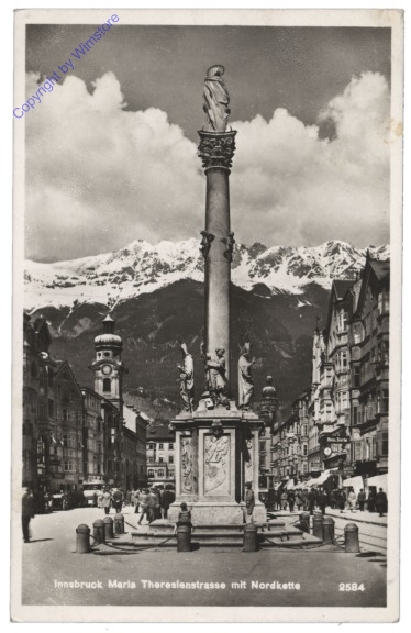Innsbruck, Maria Theresienstrasse mit Nordkette