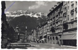 Innsbruck, Maria Theresienstrasse gegen Nordkette