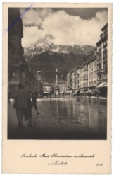 Innsbruck, Maria Theresienstrasse m. Annasäule u. Nordkette