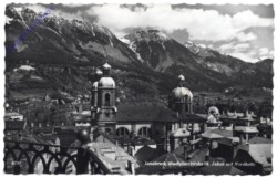 Innsbruck, Stadtpfarrkirche St. Jakob mit Nordkette