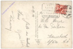 Innsbruck, Torbogenblick auf Rennweg und Nordkette