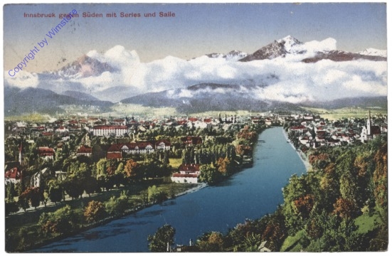 Innsbruck, gegen Serles und Saile