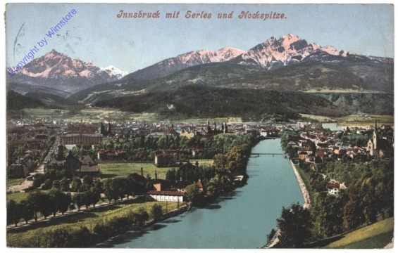 Innsbruck, mit Serles und Nockspitze