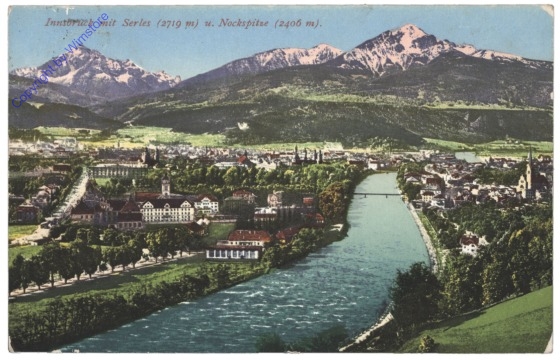 Innsbruck, mit Serles und Nockspitze