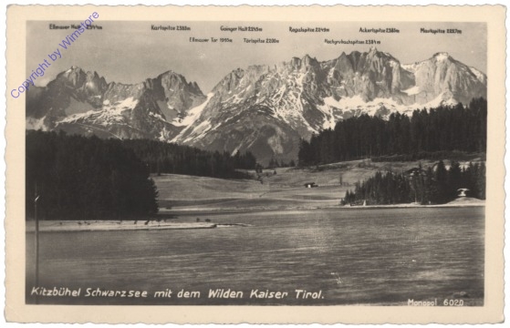 Kitzbühel, Schwarzsee mit dem Wilden Kaiser