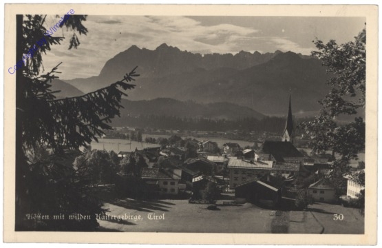 Kössen, mit wildem Kaisergebirge