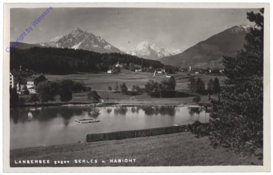 Lans, Lansersee gegen Serles u. Habicht