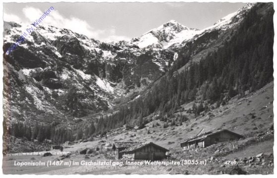 Gschnitz, Laponisalm im Gschnitztal geg. Innere Wetterspitze